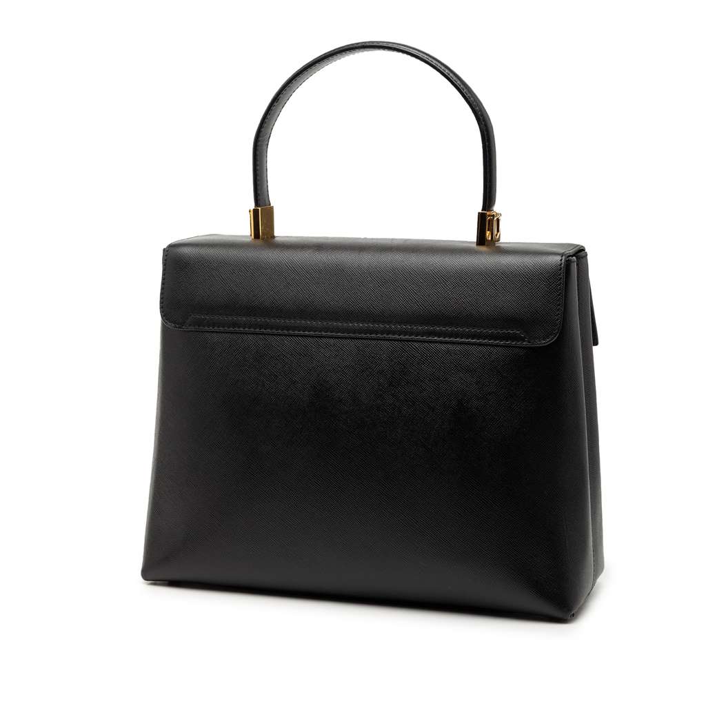 Salvatore Ferragamo Leather Gancini Iconic Top Handle Bag - 2