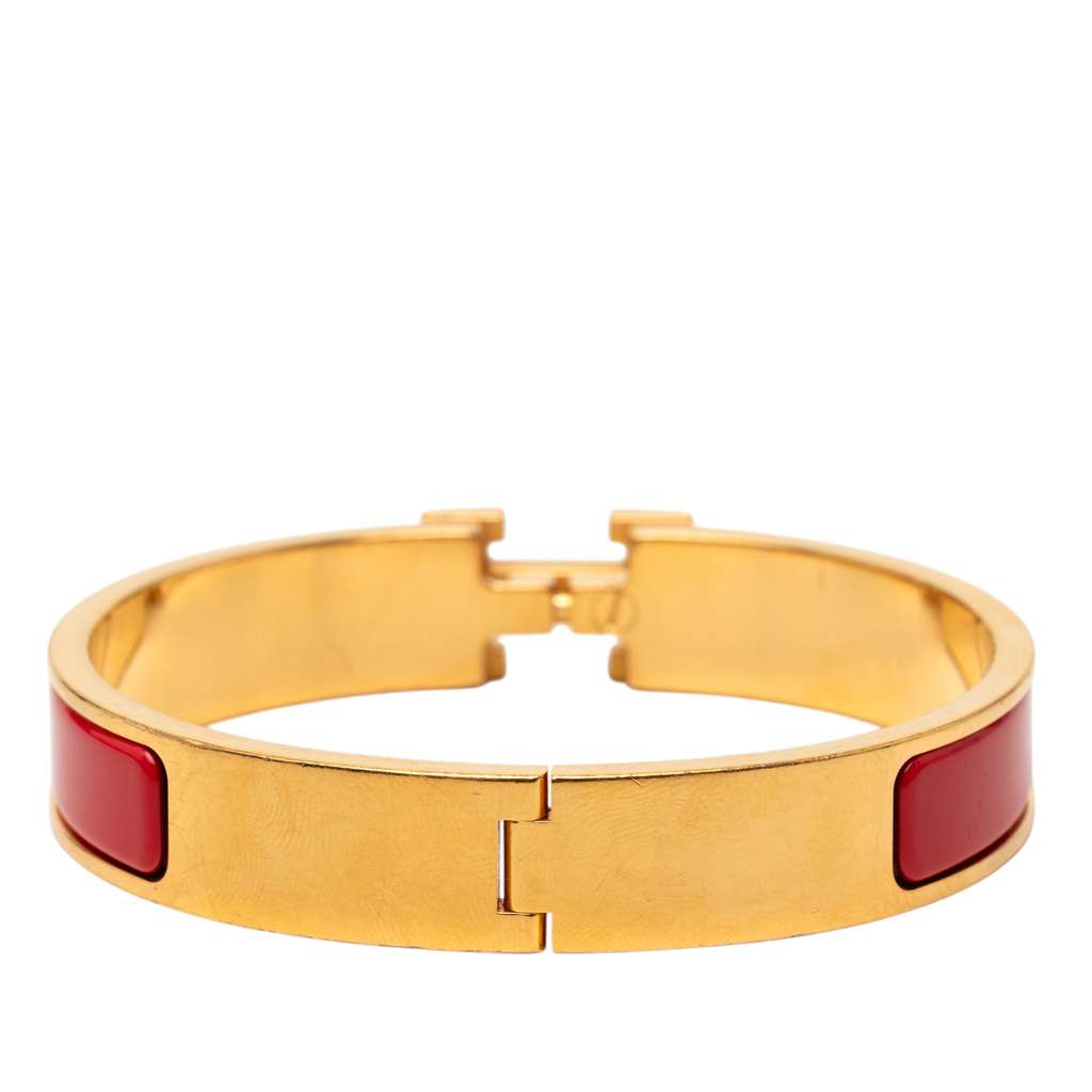 Hermès Narrow Enamel Clic H Bracelet PM - 3