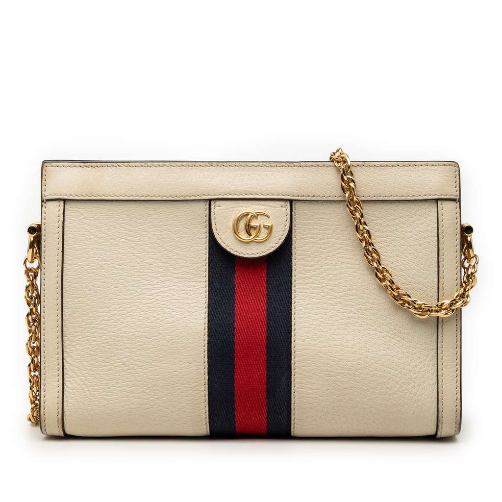 Gucci Small Calfskin Ophidia Chain Crossbody