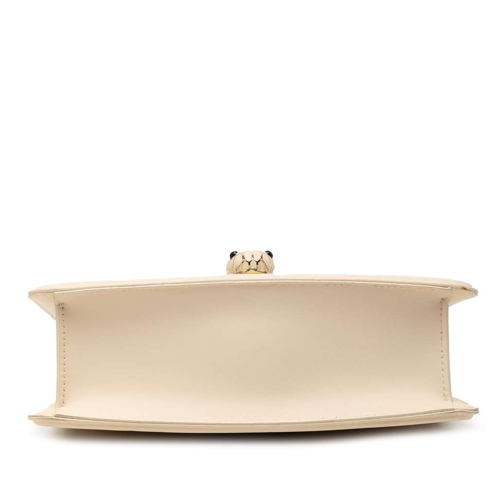 Bvlgari Leather Serpenti Forever Whipstitched Shoulder Bag - 3