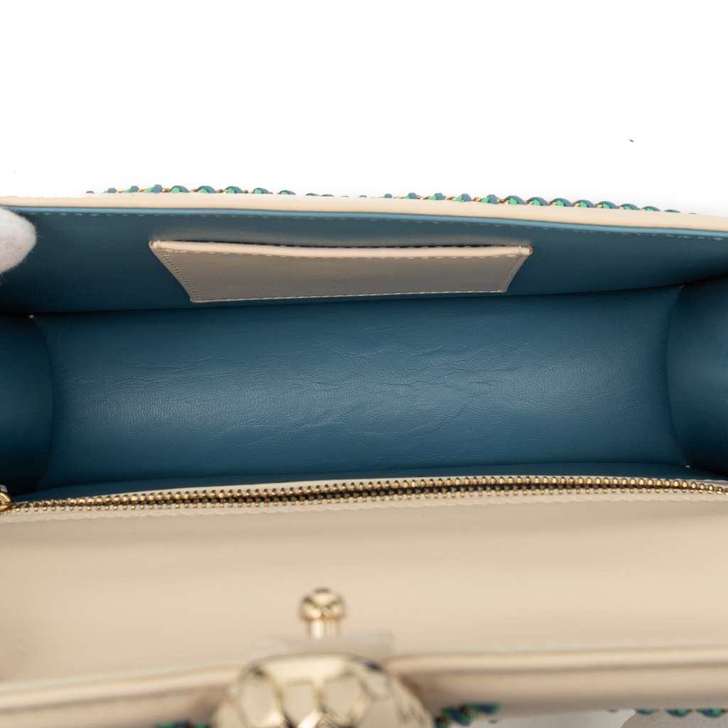 Bvlgari Leather Serpenti Forever Whipstitched Shoulder Bag - 4