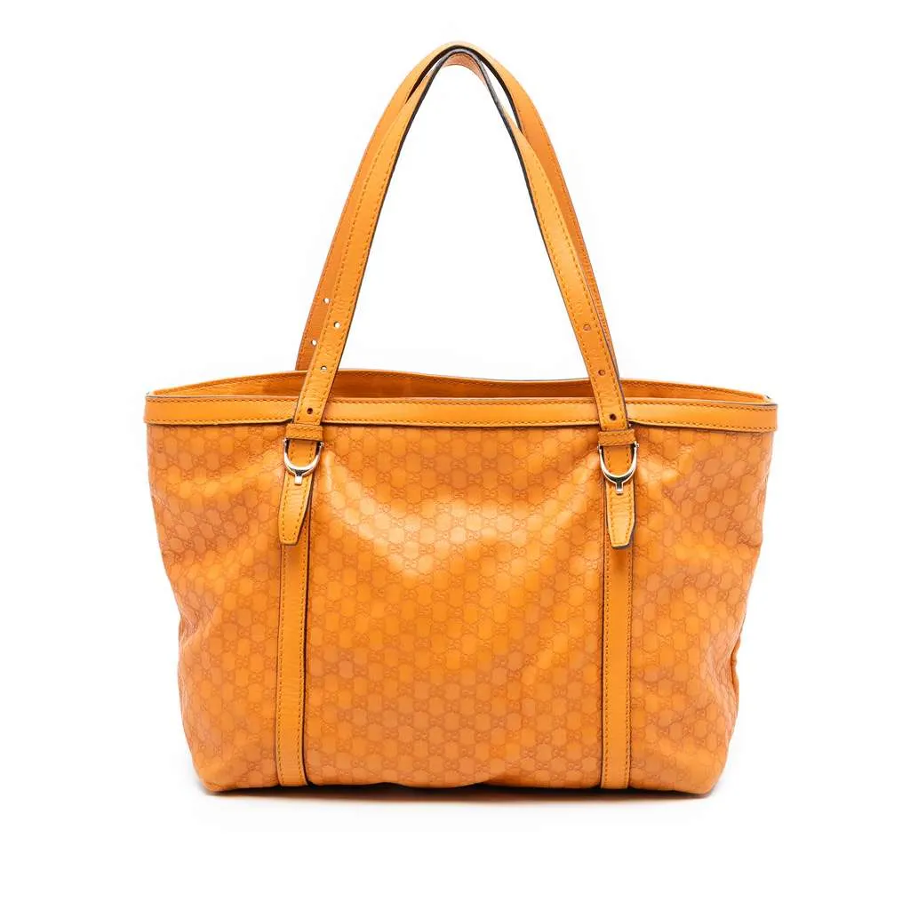 Gucci Microguccissima Nice Tote Orange Leather Very good - Front View