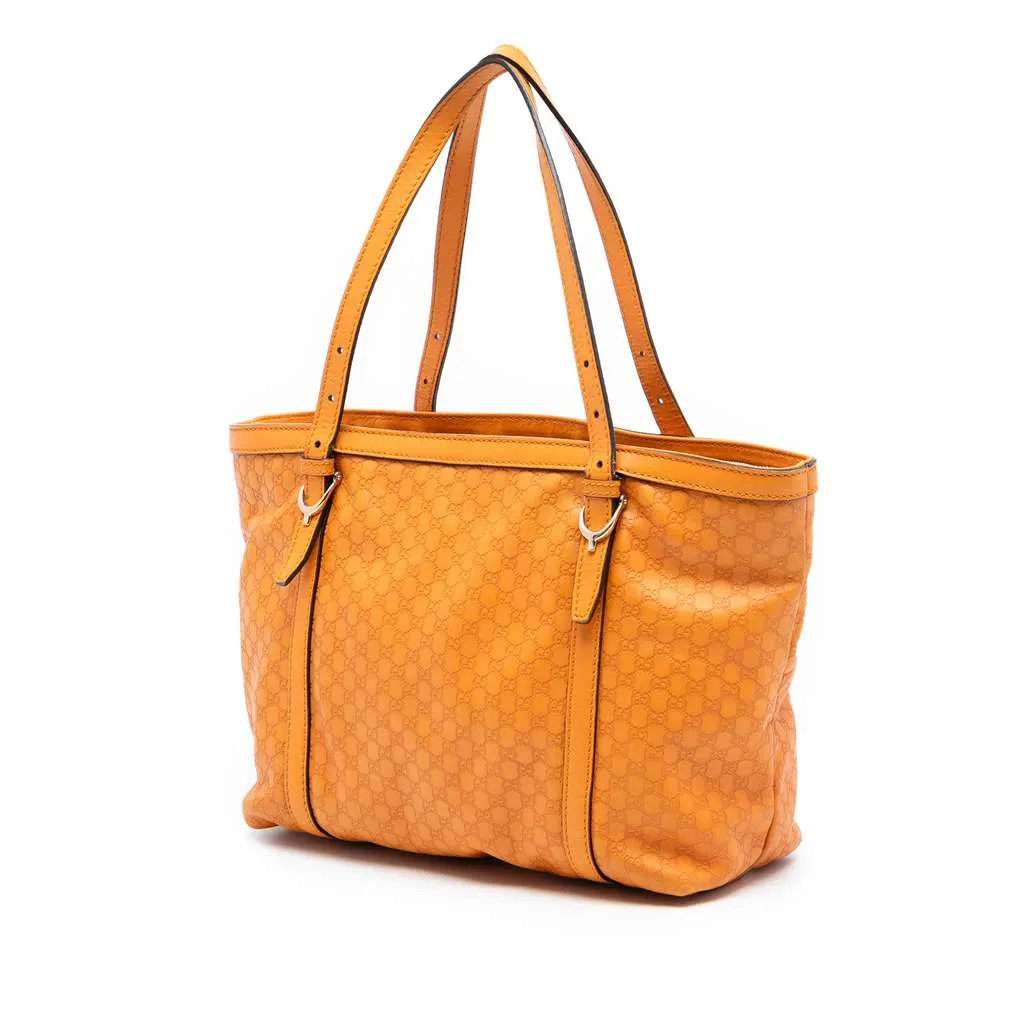 Gucci Microguccissima Nice Tote Orange Leather Very good - Back View