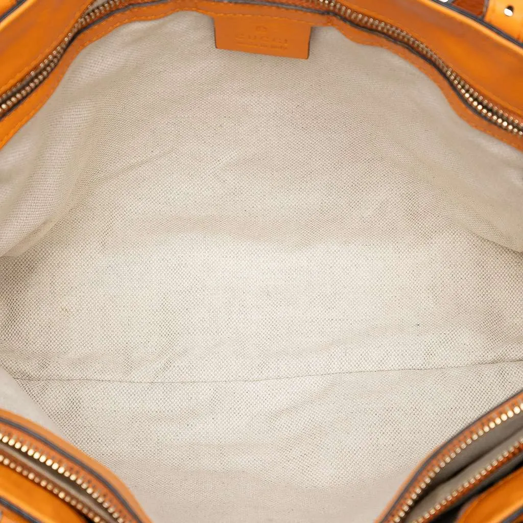 Gucci Microguccissima Nice Tote Orange Leather Very good - Model View