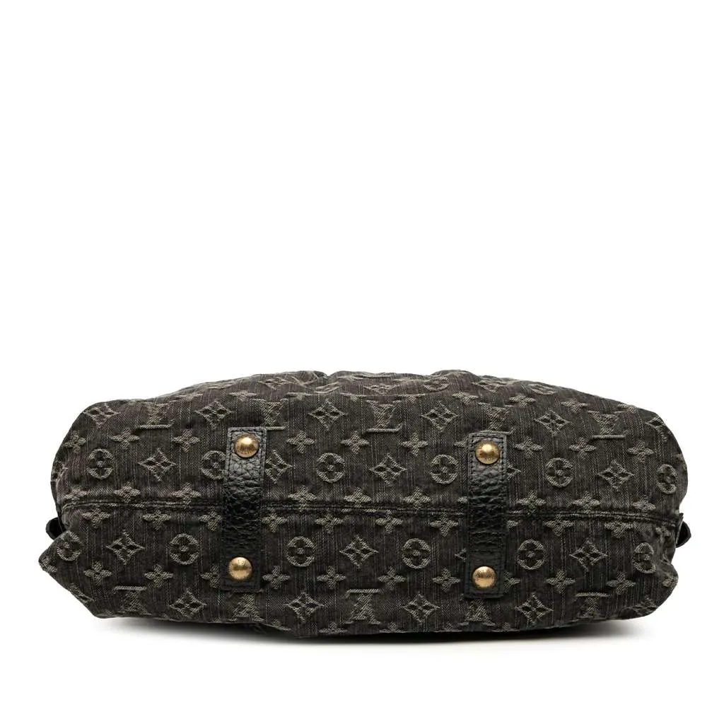Louis Vuitton Monogram Denim Neo Cabby MM Black Denim Good - Inside View