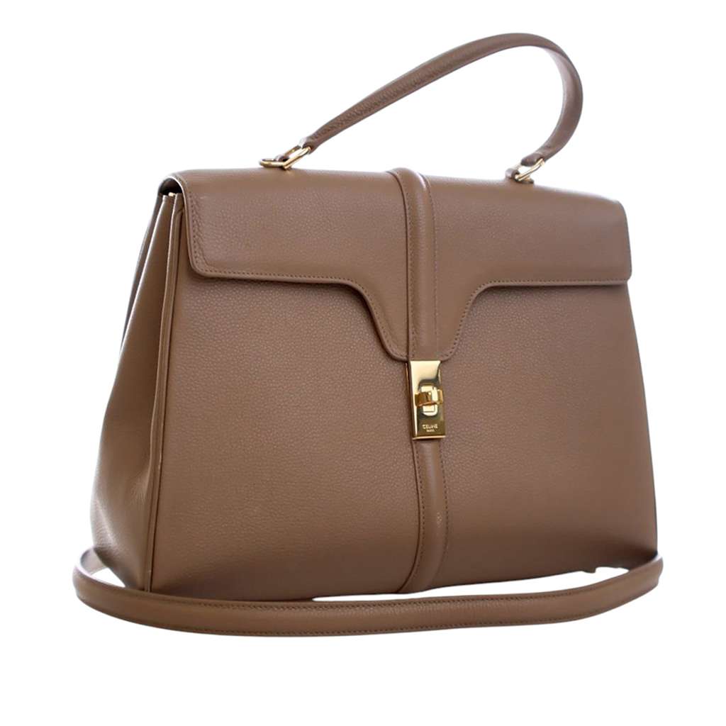 Celine Medium Leather Classique 16 Top Handle Bag - 2
