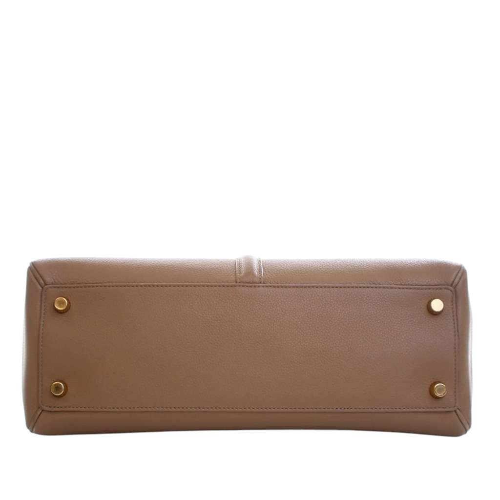 Celine Medium Leather Classique 16 Top Handle Bag - 5