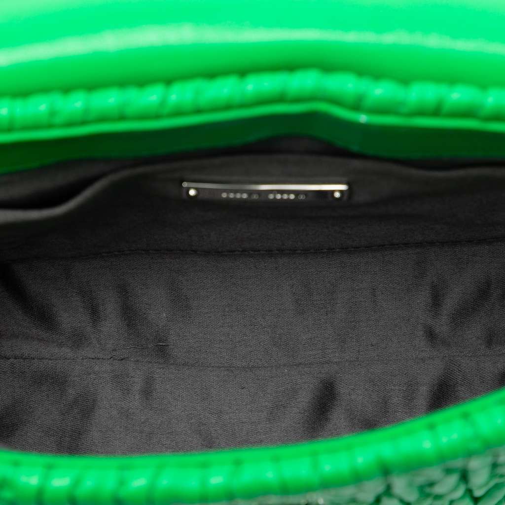 Miu Miu Matelasse Leather Crystal Flap Shoulder Bag - 4