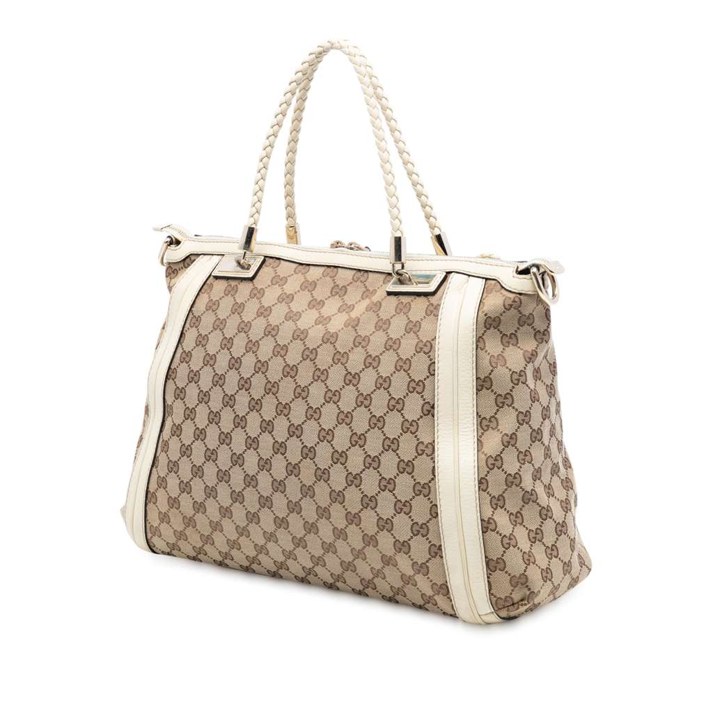Gucci Large GG Canvas Bella Satchel - 2