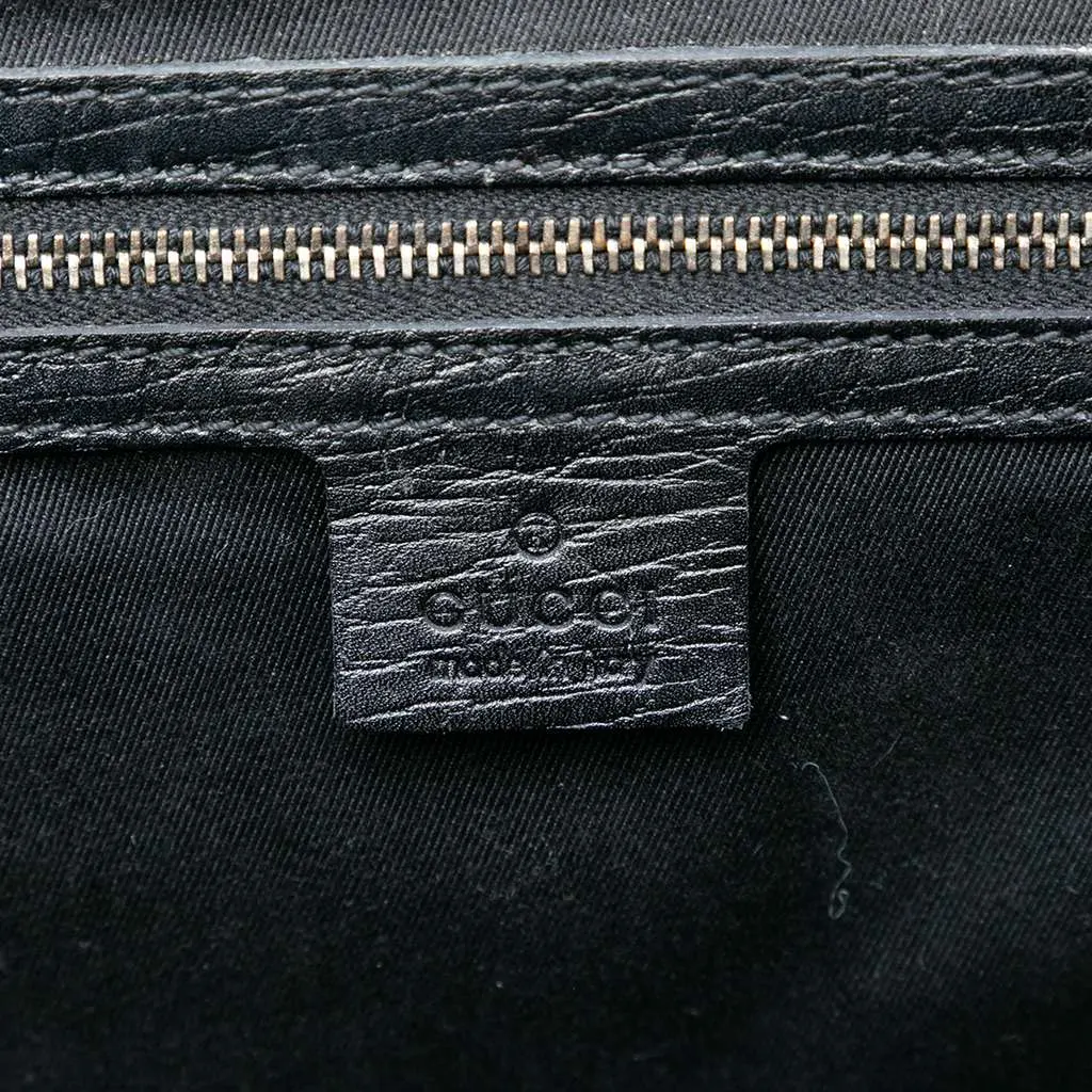 Gucci GG Canvas Bamboo Bullet Shoulder Bag Black Canvas Very good - Box View