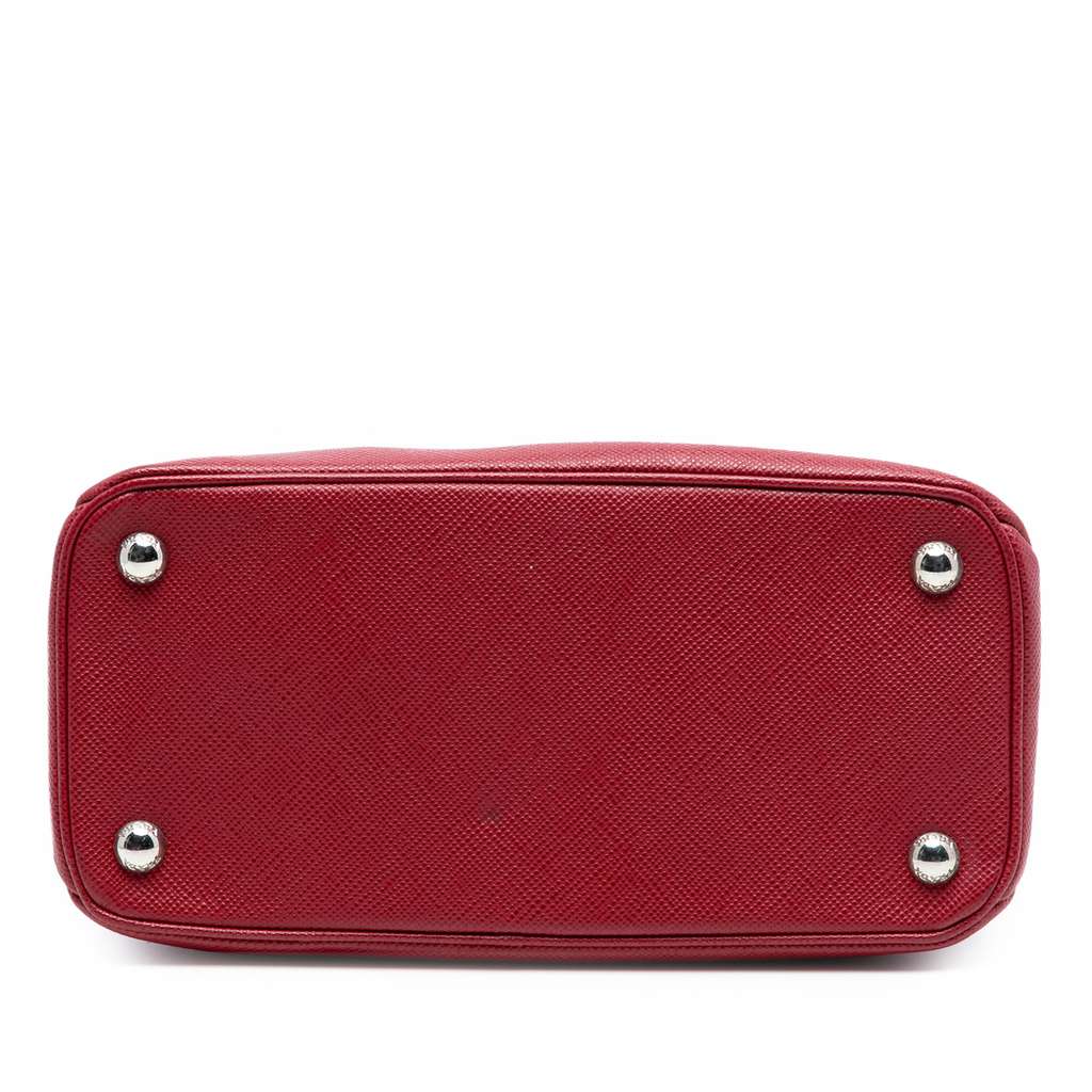 Prada Small Saffiano Cuir Turnlock Twin Satchel - 3