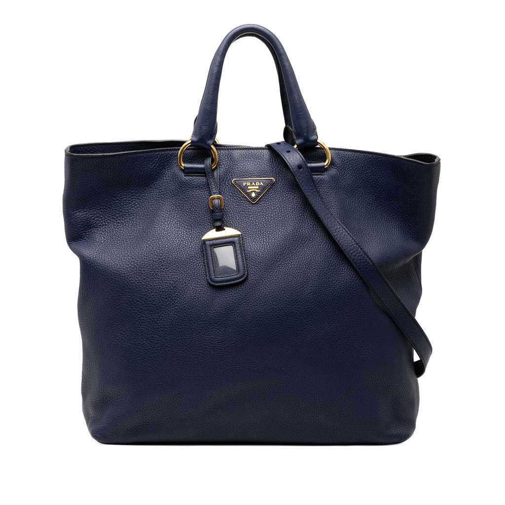Prada Vitello Daino Open Convertible Tote