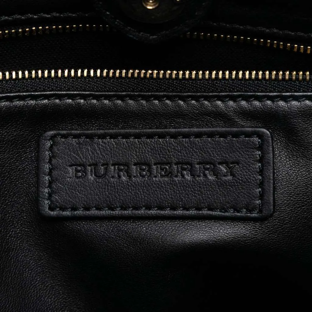 Burberry Small House Check Canvas Bridle Salisbury Tote Brown Canvas Very good - Box View