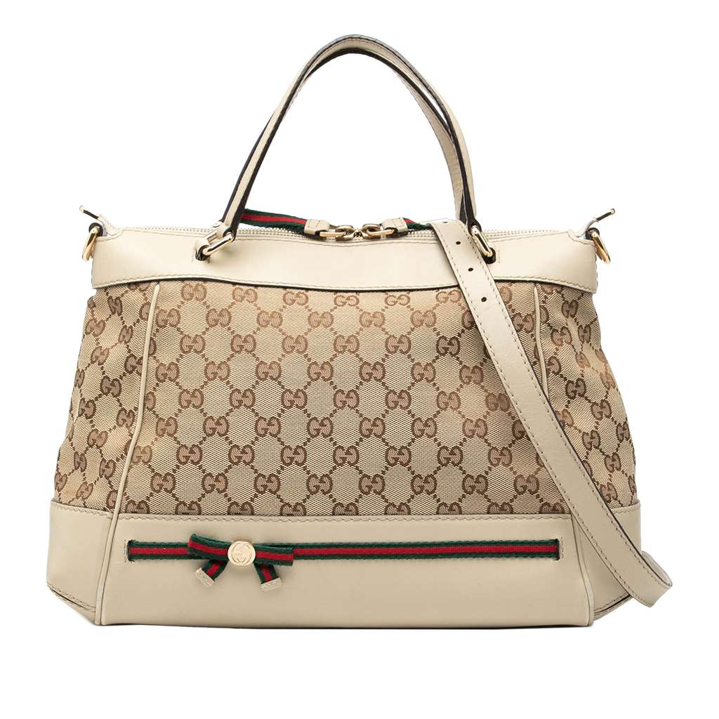 Gucci GG Canvas Web Mayfair Satchel