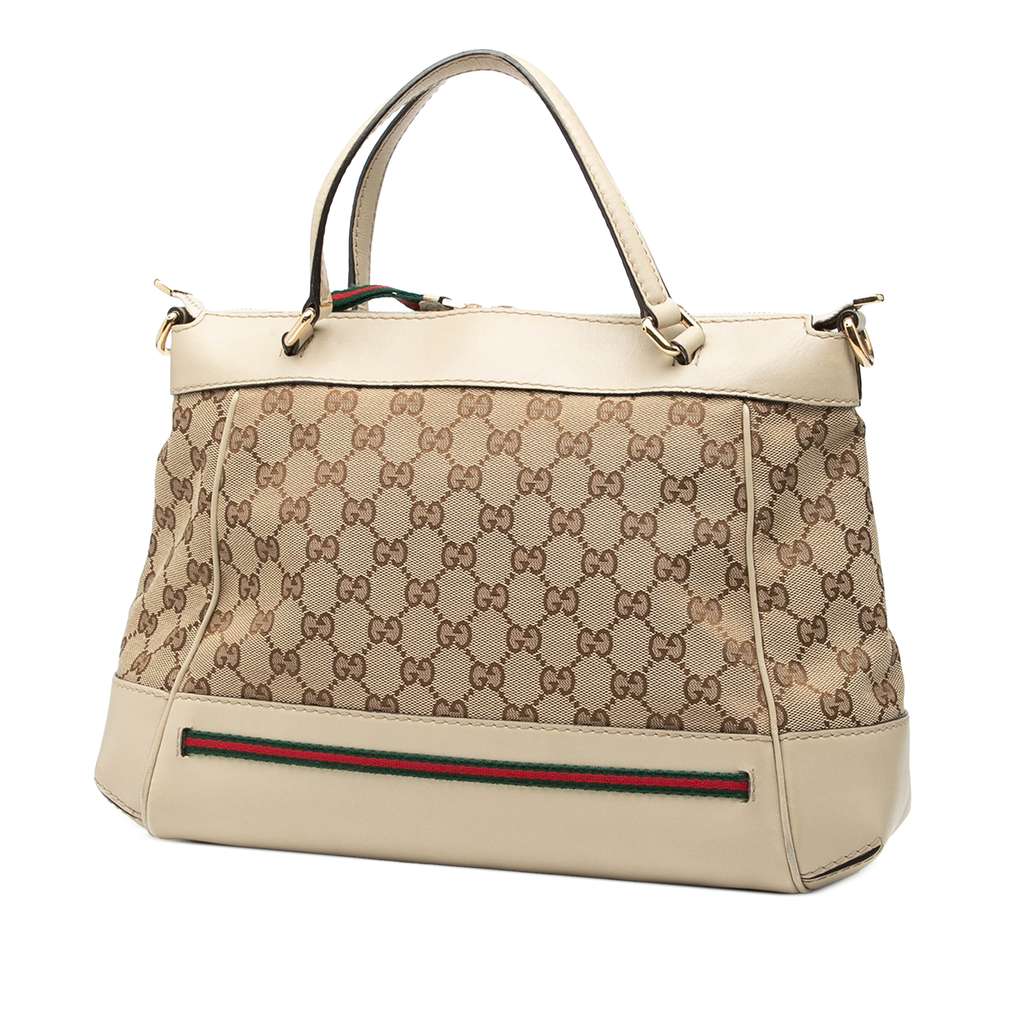 Gucci GG Canvas Web Mayfair Satchel - 2