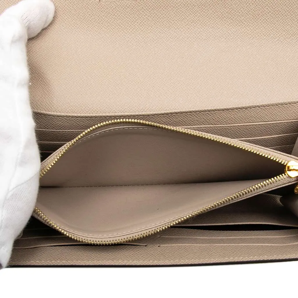 Louis Vuitton Epi Twist Long Wallet Brown Leather Good - Model View