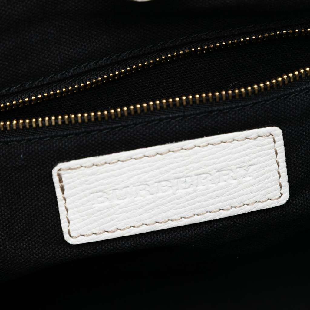 Burberry Small Leather and House Check Canvas Canterbury Tote - 5