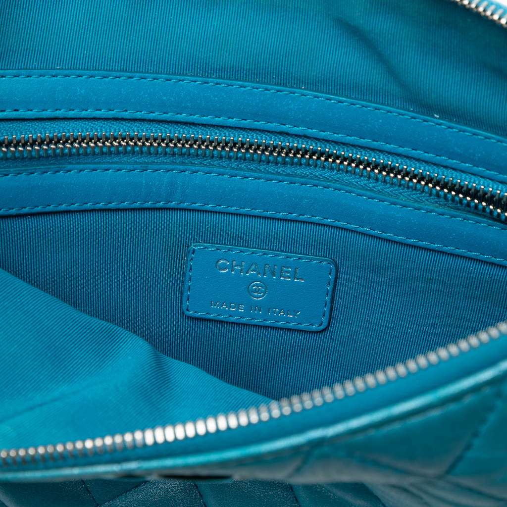 Chanel Medium Quilted Iridescent Lambskin O Case Clutch - 5