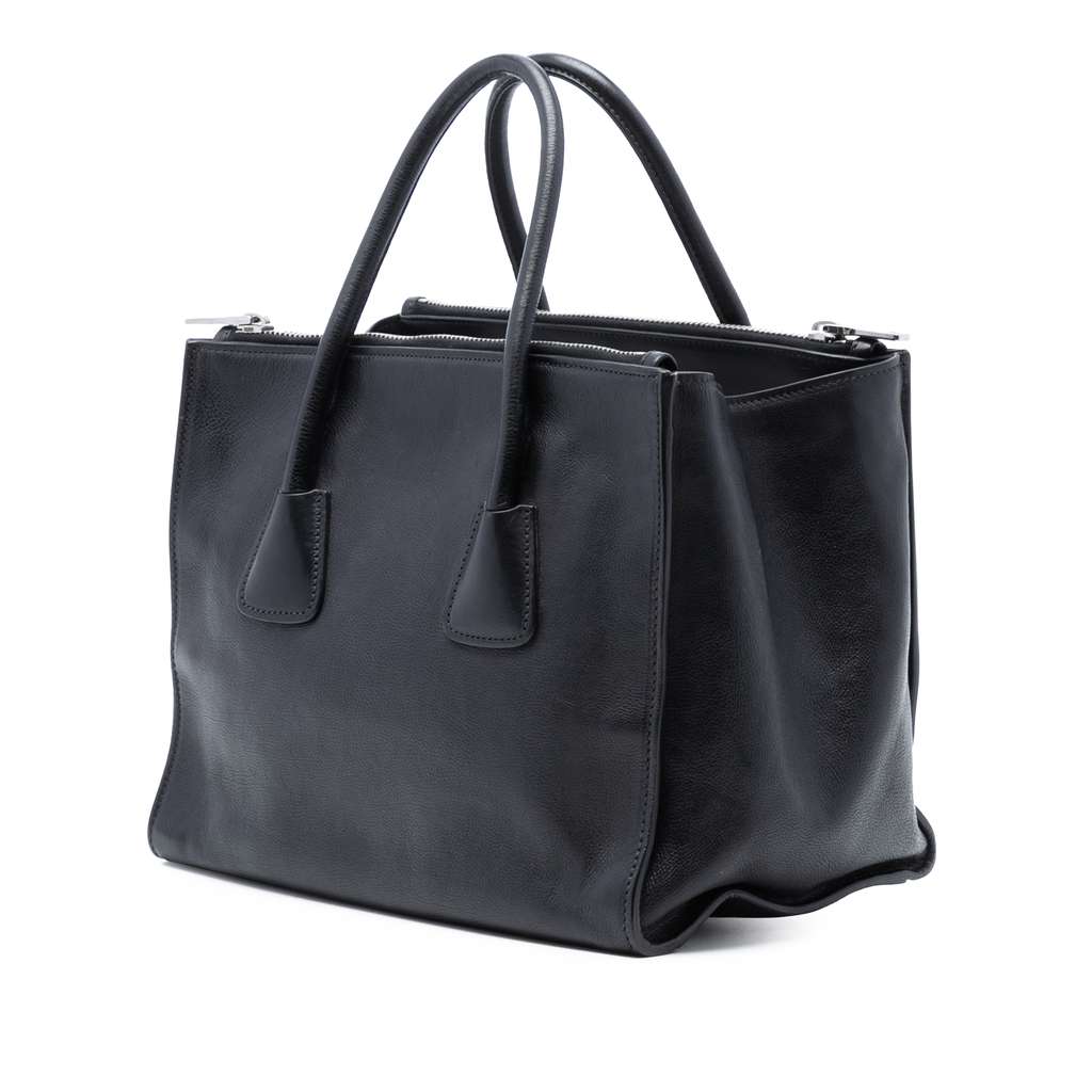 Prada Glace Calf Twin Pocket Satchel - 2