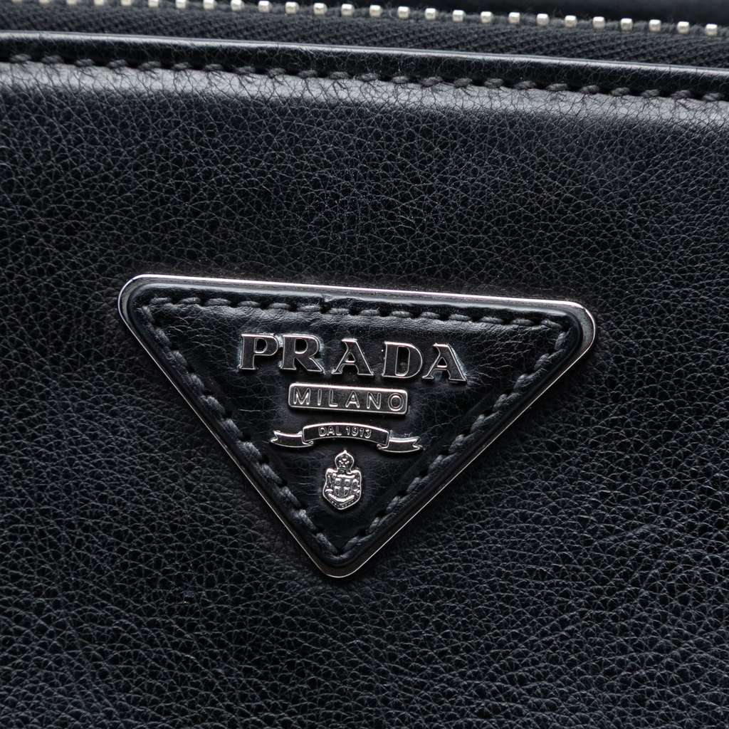 Prada Glace Calf Twin Pocket Satchel - 5