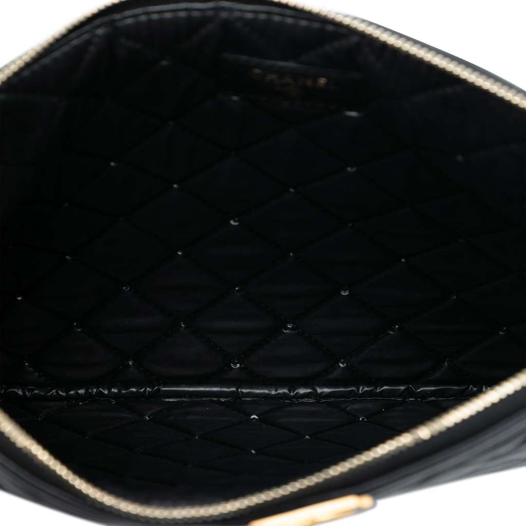 Chanel Medium Quilted Caviar Boy O Case Clutch - 4