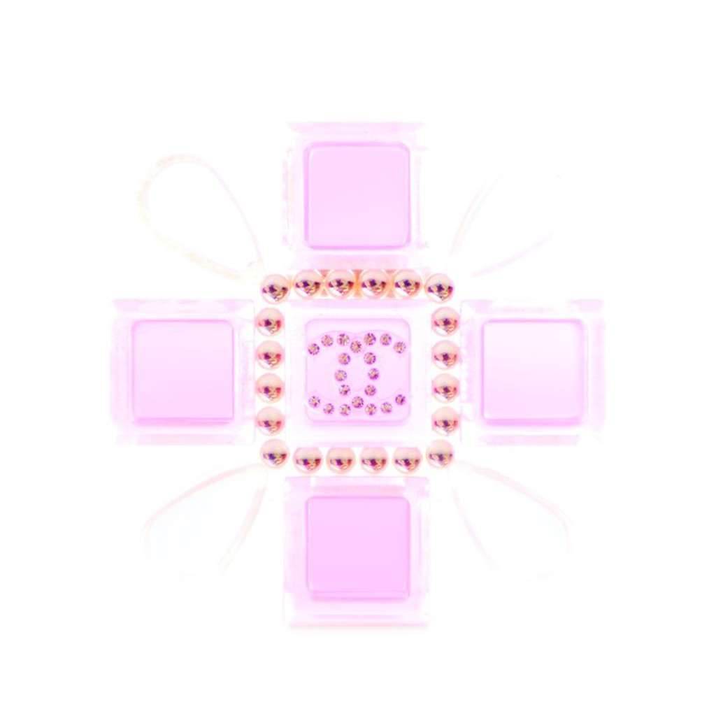 Chanel Resin Maltese Cross Brooch