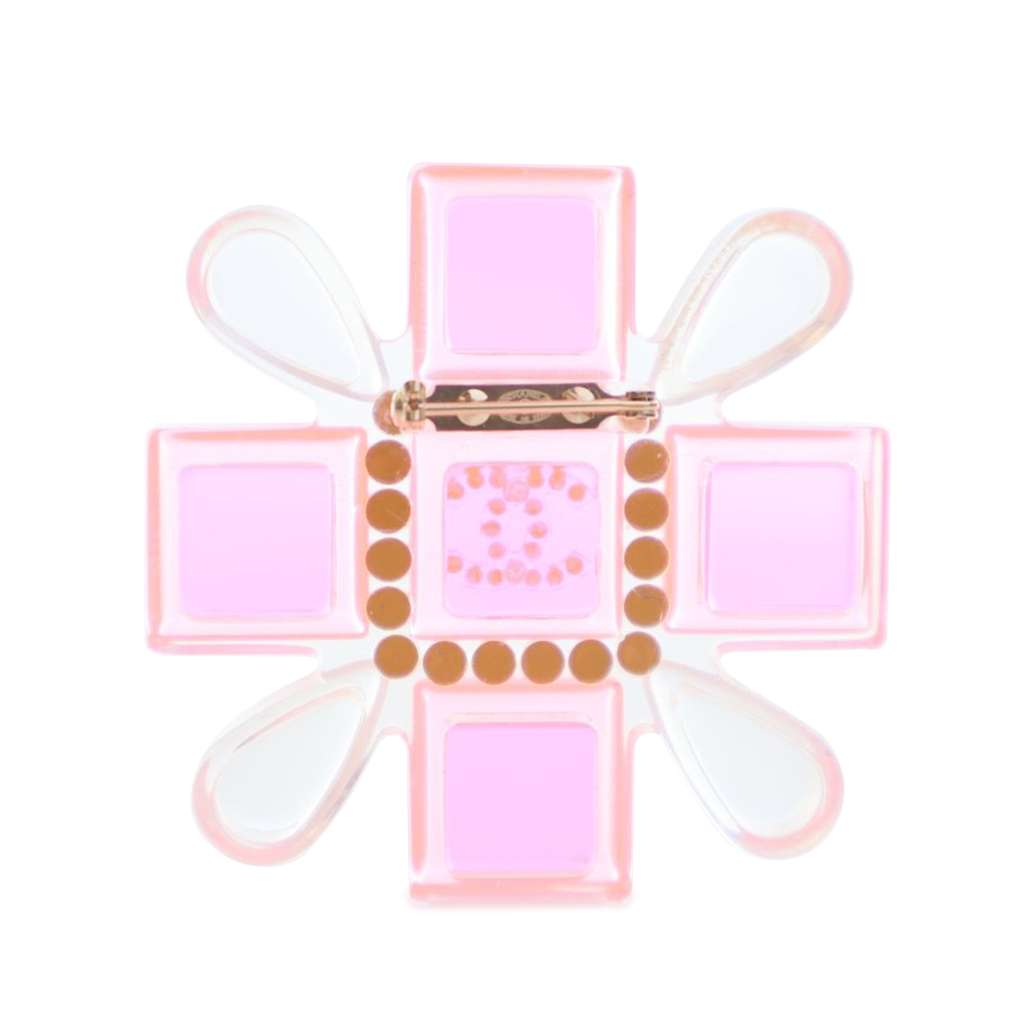 Chanel Resin Maltese Cross Brooch - 4