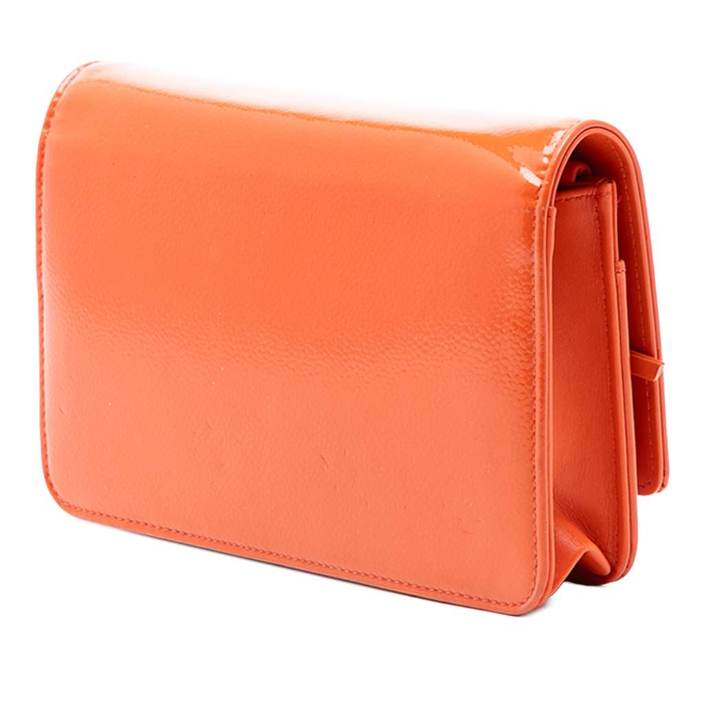 Chanel CC Patent Caviar Wallet On Chain - 2