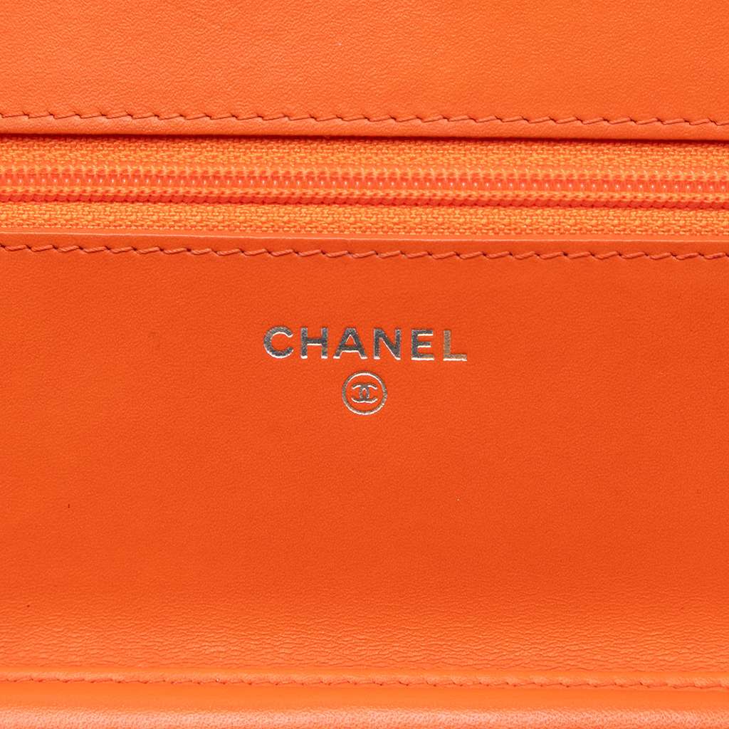 Chanel CC Patent Caviar Wallet On Chain - 5