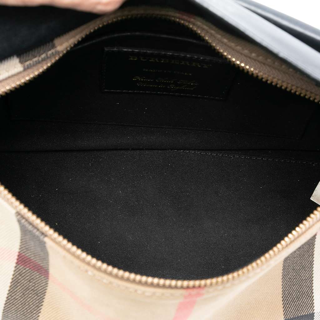 Burberry House Check Canvas and Leather Crossbody - 4