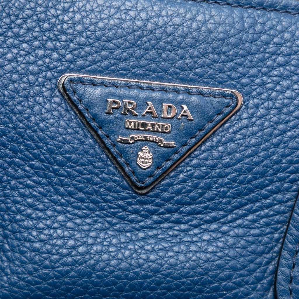 Prada Vitello Daino Front Pocket Open Convertible Tote - 5