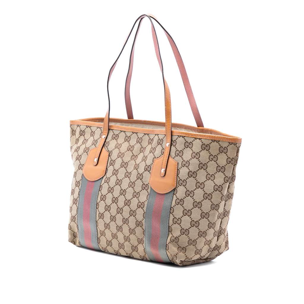 Gucci GG Canvas Web Jolie Tote - 2