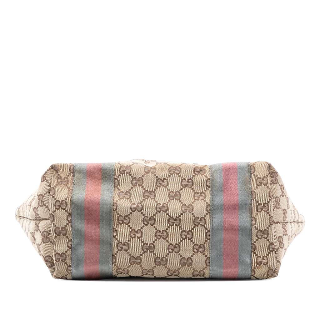 Gucci GG Canvas Web Jolie Tote - 3