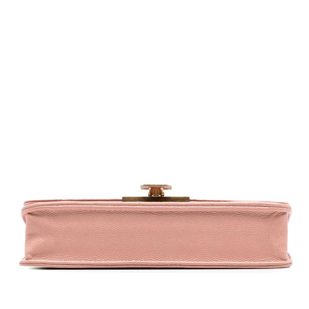 Chanel Quilted Caviar Golden Class Wallet On Chain - 3