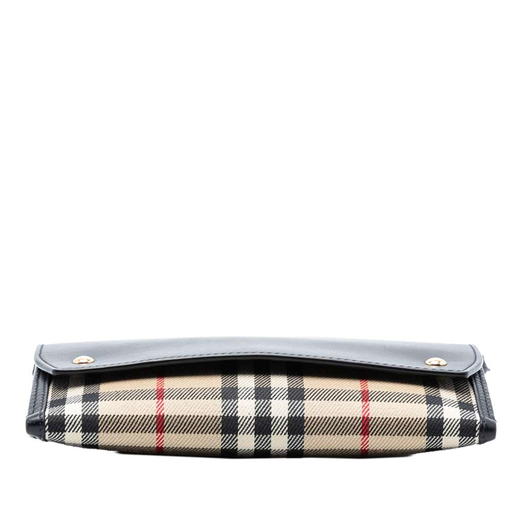Burberry House Check Canvas and Leather Phone Pocket Crossbody - 3