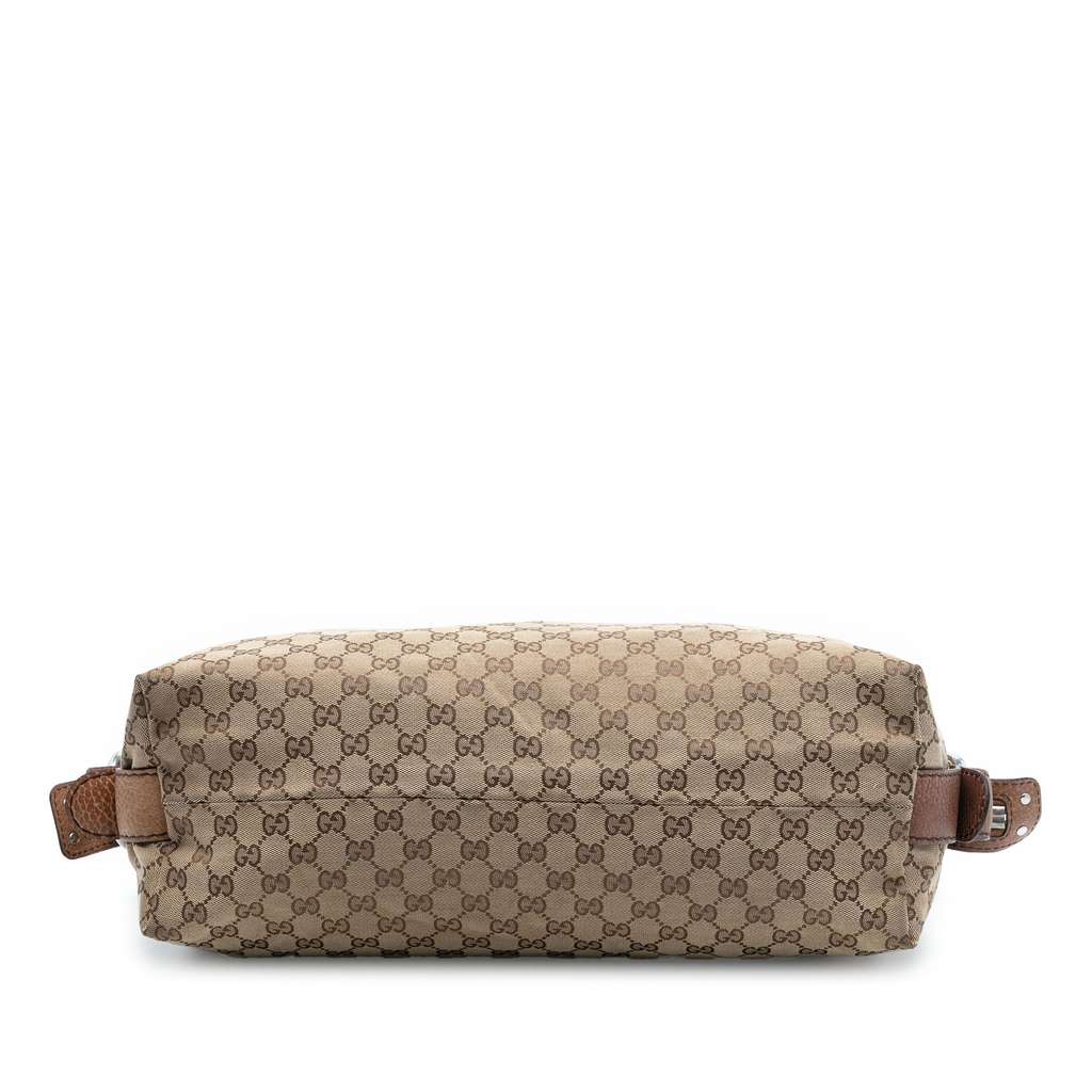 Gucci Medium GG Canvas Bamboo Bar Tote - 3