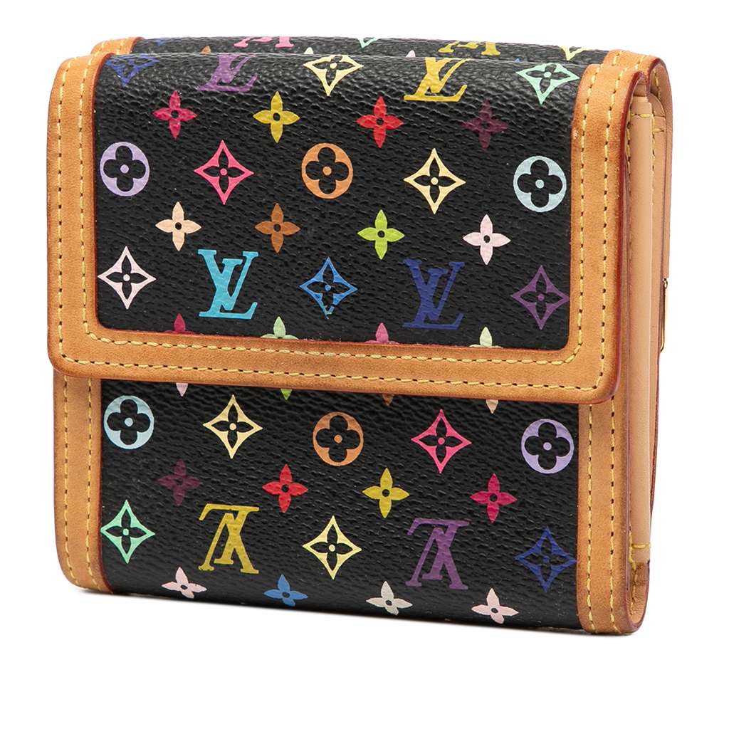 Louis Vuitton Monogram Multicolore Portefeuille Elise Trifold Wallet - 2