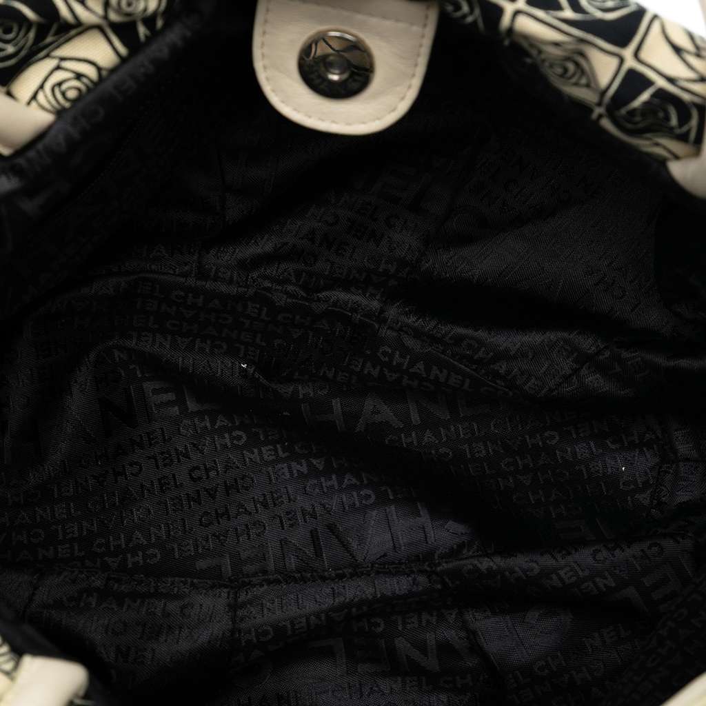 Chanel Camellia Canvas Coco Ball Tote - 4