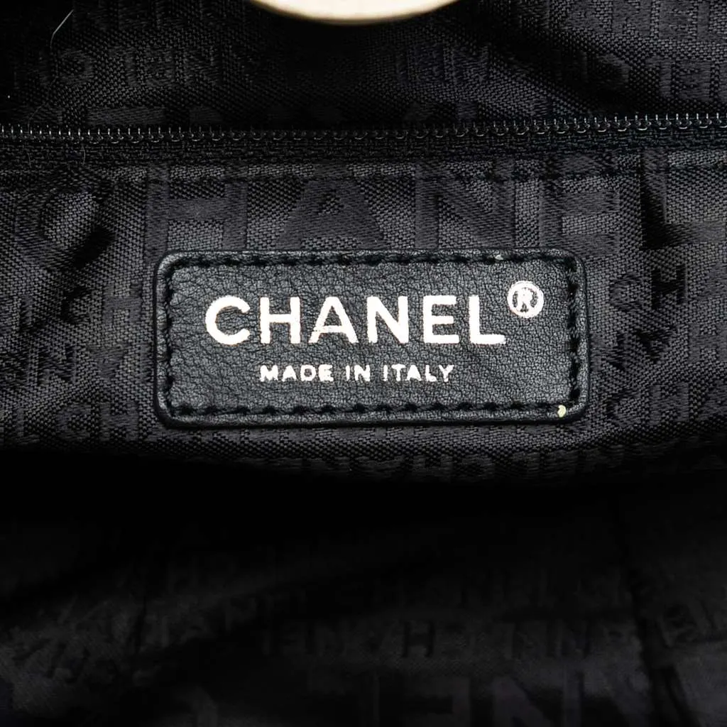 Chanel Camellia Canvas Coco Ball Tote Brown Canvas Very good - Box View
