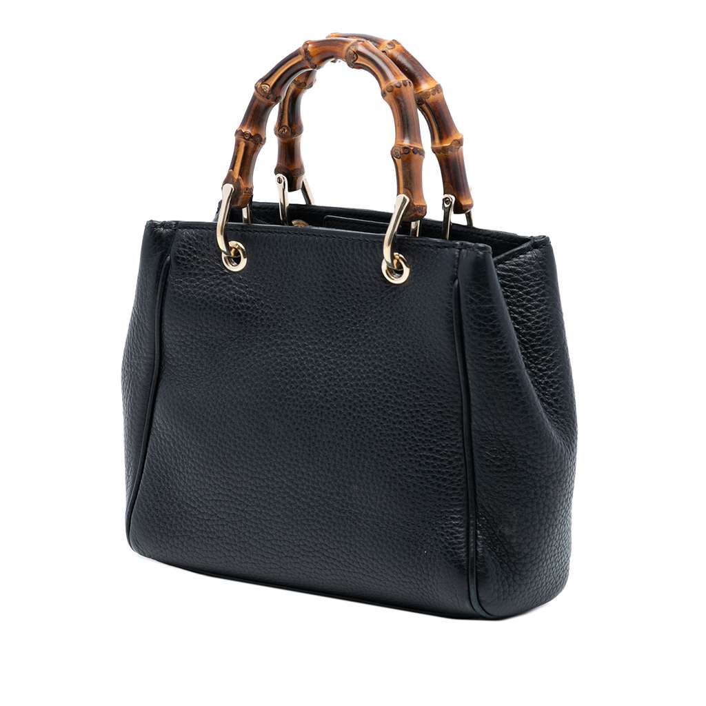 Gucci Mini Calfskin Bamboo Shopper Satchel - 2
