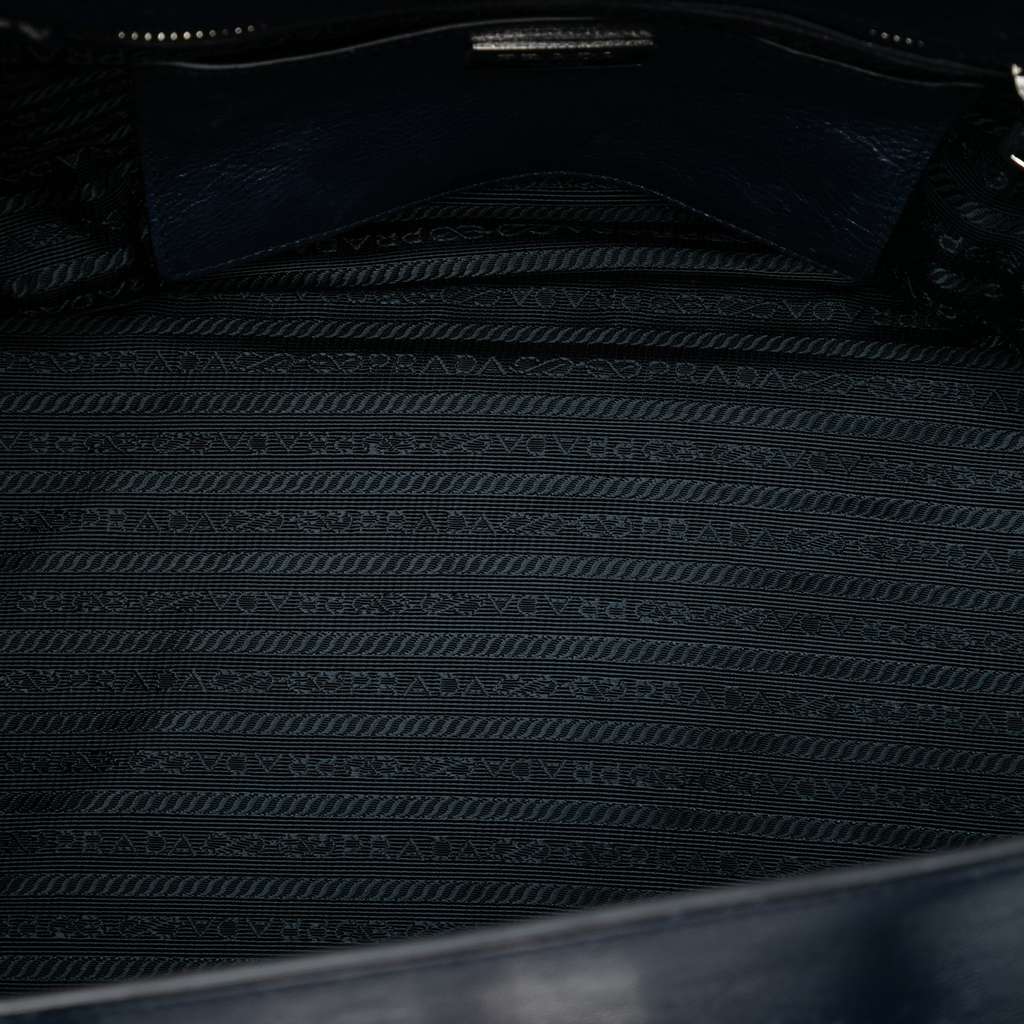 Prada Glace Calf Sound Lock Satchel - 4