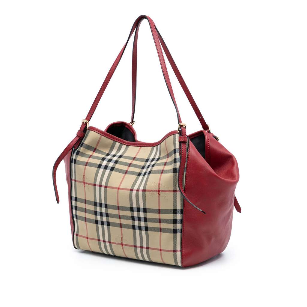 Burberry Small Haymarket Check Canvas and Leather Canterbury Tote - 2