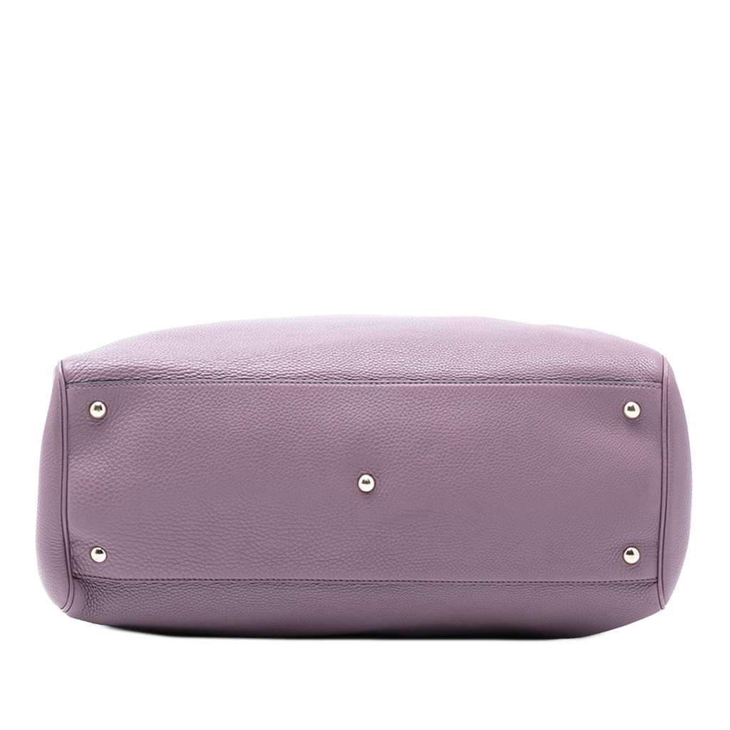 Gucci Large Calfskin Bamboo Shopper Satchel - 3