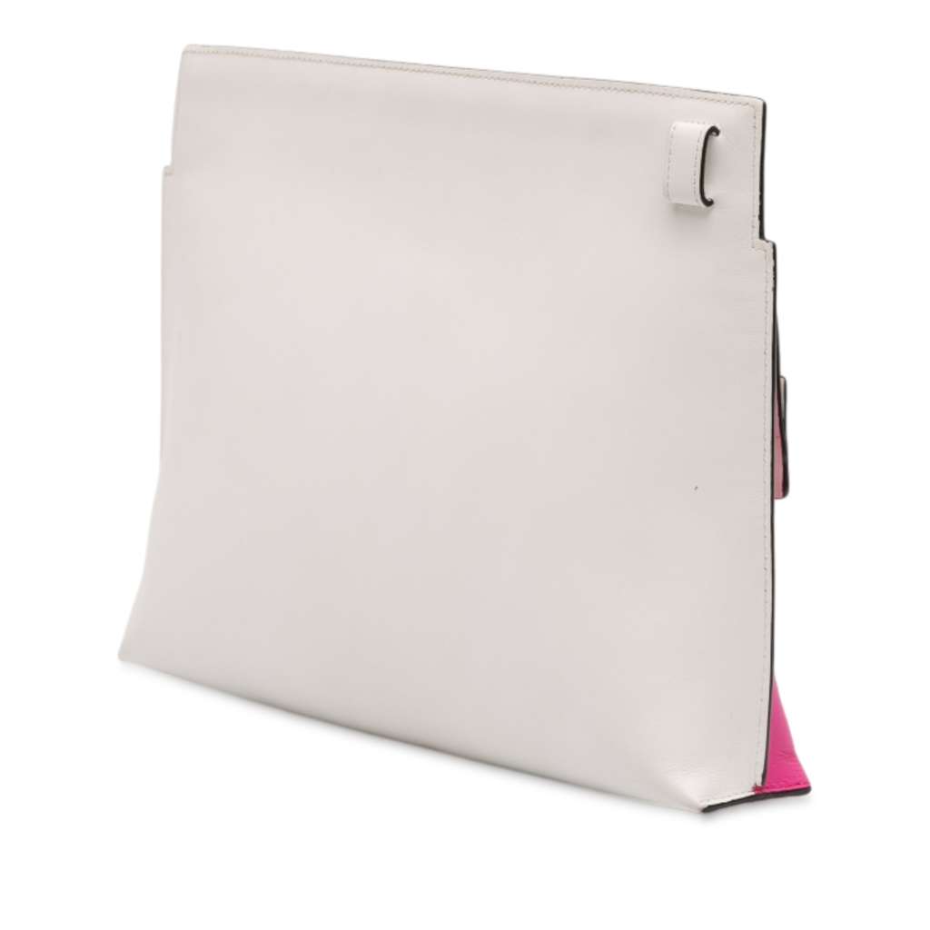 Loewe Bicolor Leather Anagram T Pouch - 2