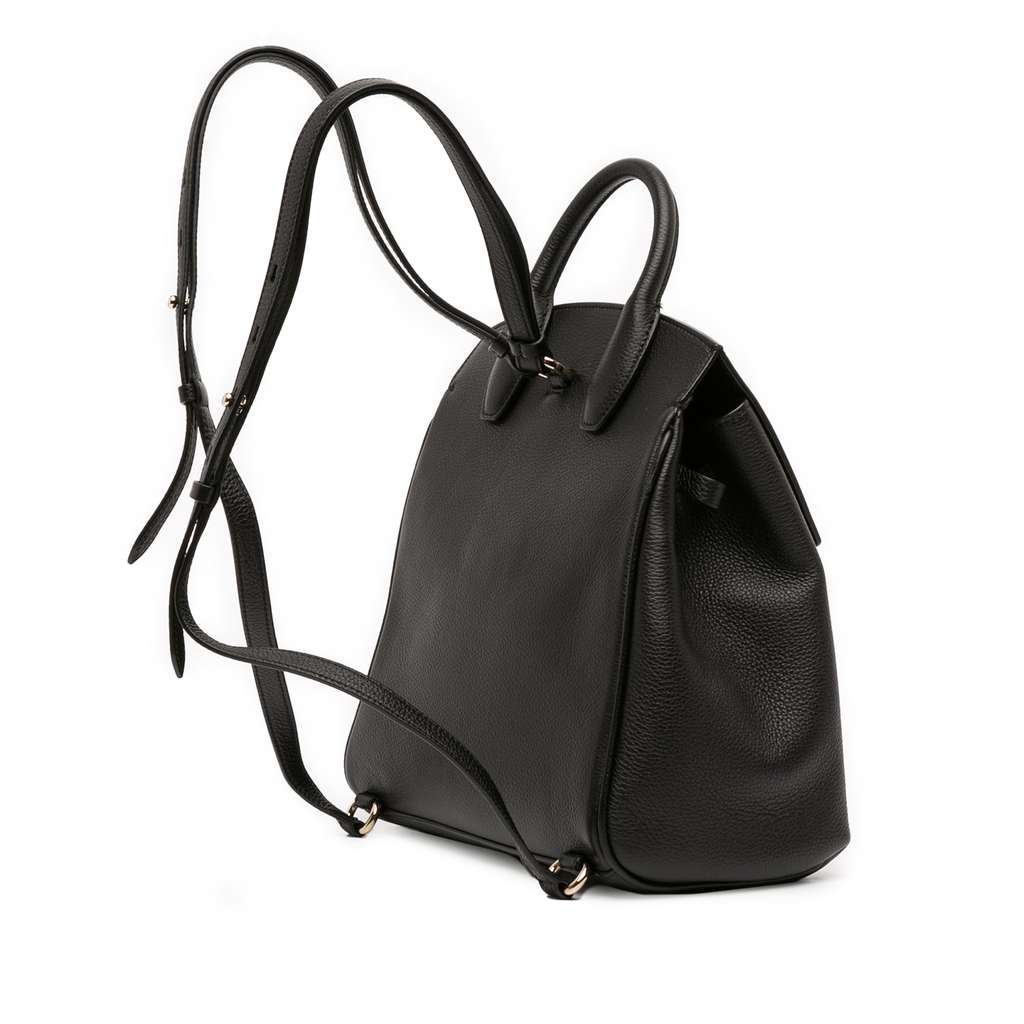 Salvatore Ferragamo Leather Studio Backpack - 2