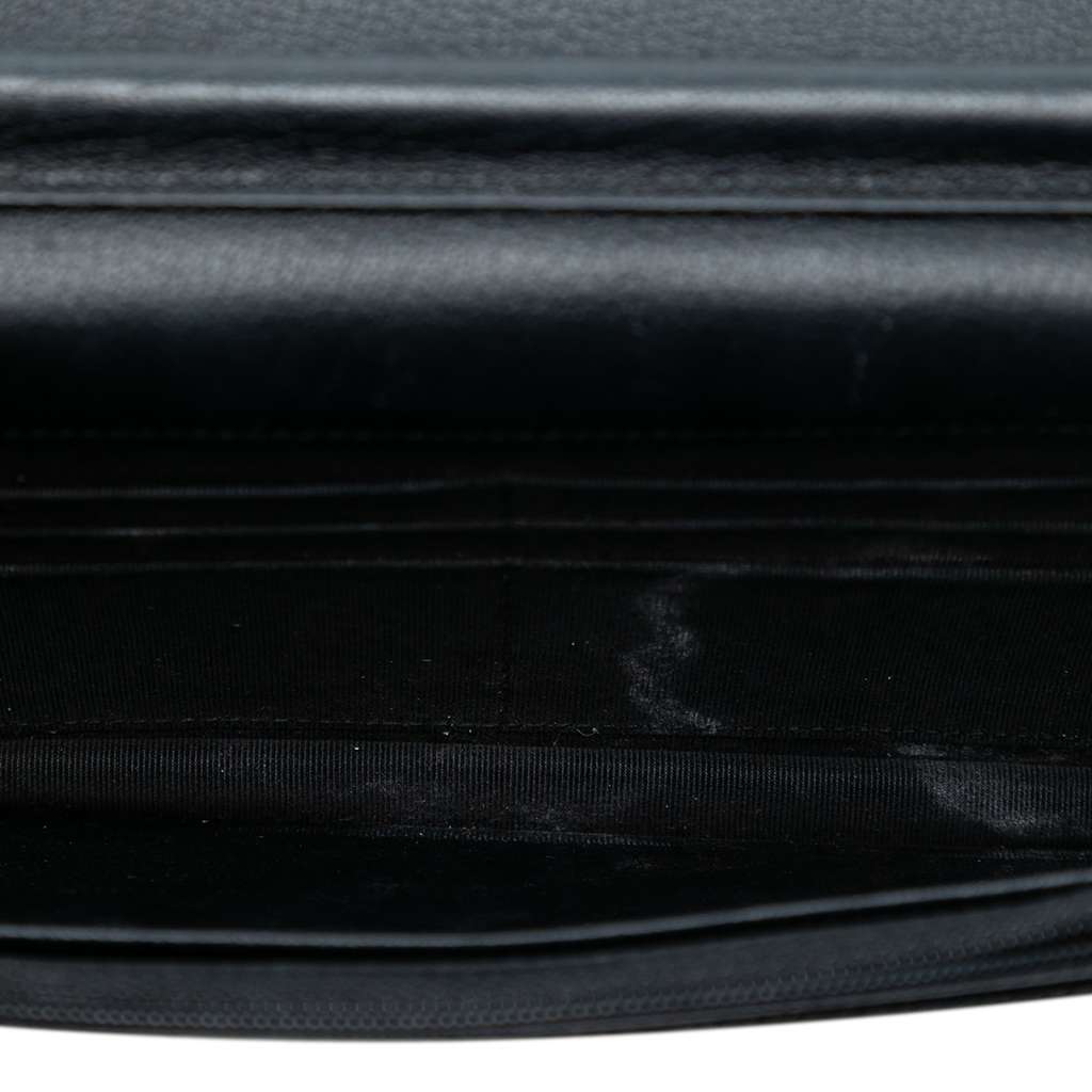 Chanel CC Quilted Patent Aged Calfskin Gabrielle Wallet On Chain - 4