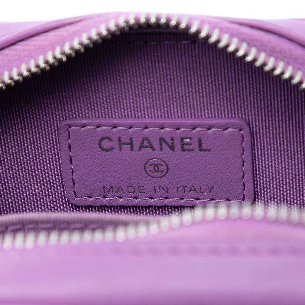 Chanel CC Quilted Lambskin Zip Phone Case - 5