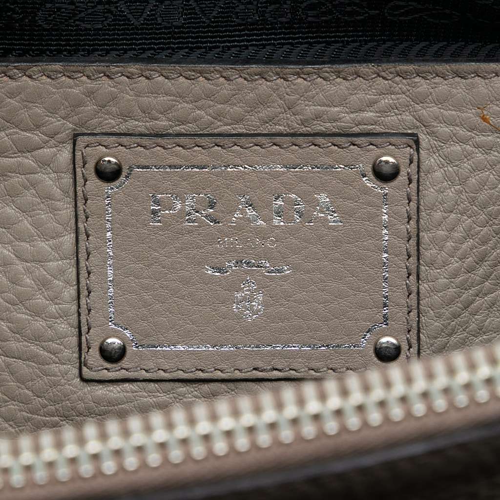 Prada Vitello Daino Zip Top Convertible Tote - 5