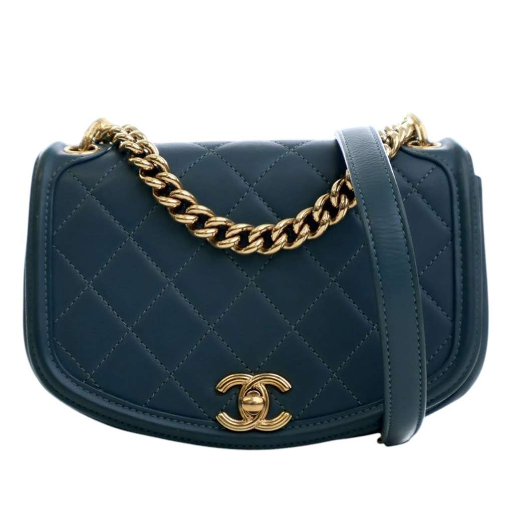Chanel Mini Quilted Calfskin Underline Flap