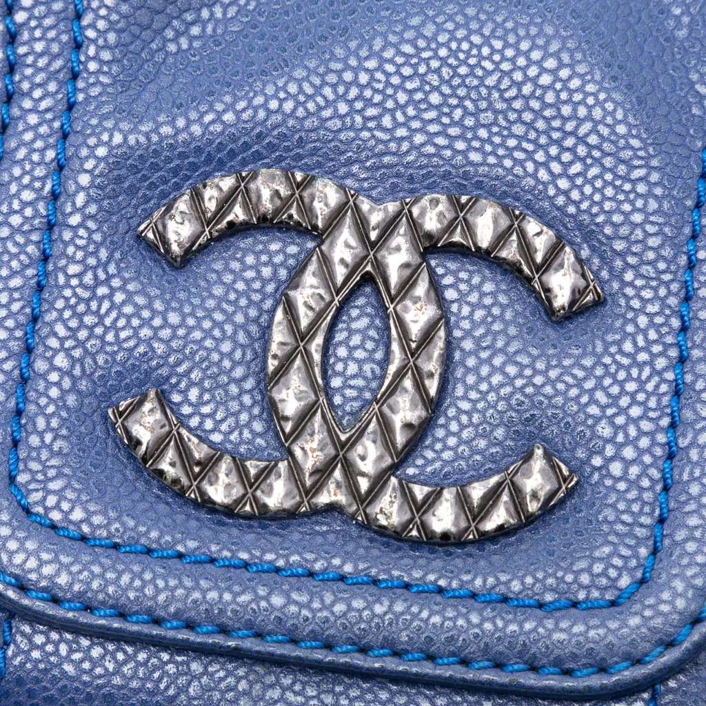 Chanel Glazed Caviar Coco Rider Multi Pocket Rider Flap - 5